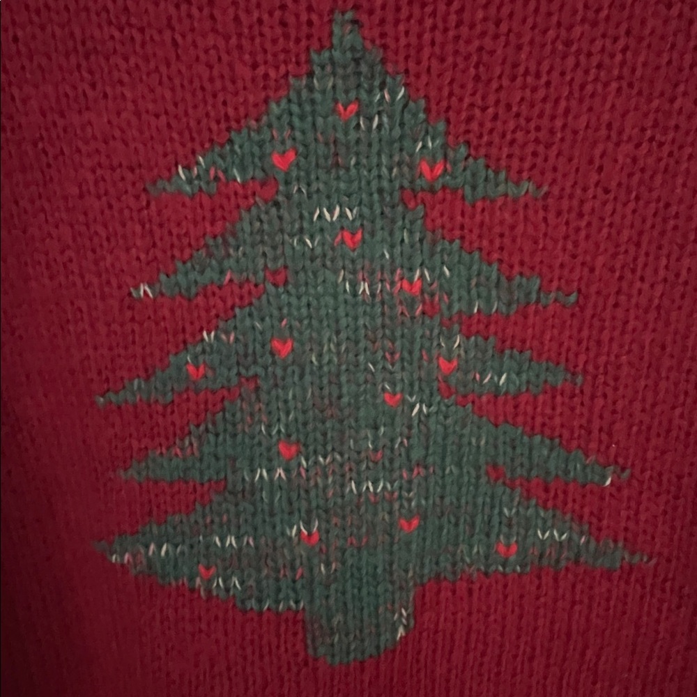 Wooden Ships by Paola Buendia Christmas Tree Crew Chunky Sweater - Picture 8 of 11